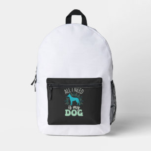 All I Need Is My Dog Lover Printed Backpack