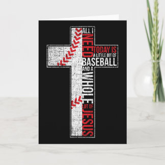 All I Need Is Sell And Jesus Christian Cross Faith Card