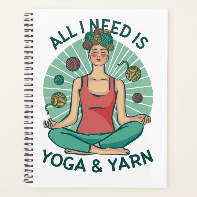 All I need is Yoga and Yarne Phrase Planner (Front)