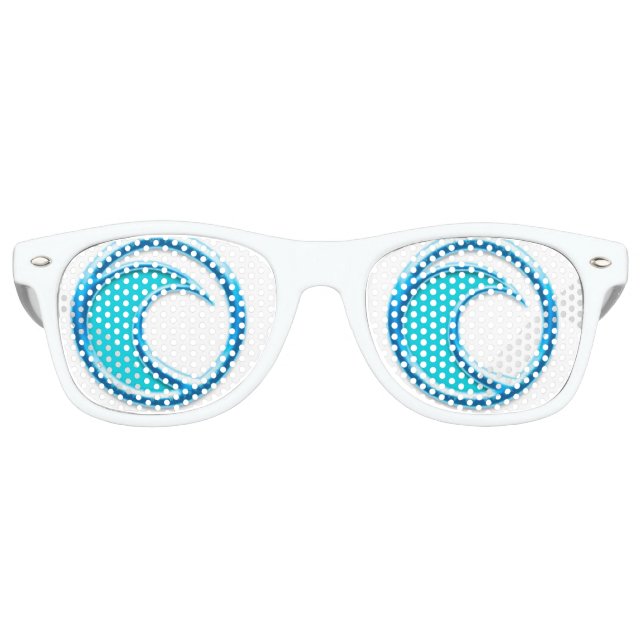 All I Sea are Waves II Retro Sunglasses (Front)