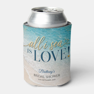 All I Sea Is Love Beach Bridal Shower  Can Cooler