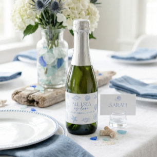 All I Sea Is Love Bridal Shower  Sparkling Wine Label