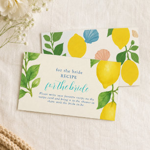 All I Sea Is Love Coastal Lemon Yellow Art Enclosure Card