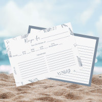 All I Sea is Love Dusty Blue Recipe Bridal Shower