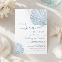 All I Sea Is Love Seashell Bridal Shower
