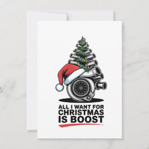 All I Want Boost Christmas Boost Turbo Santa Card
