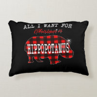 All I Want Christmas Is Hippopotamus Funny Xmas