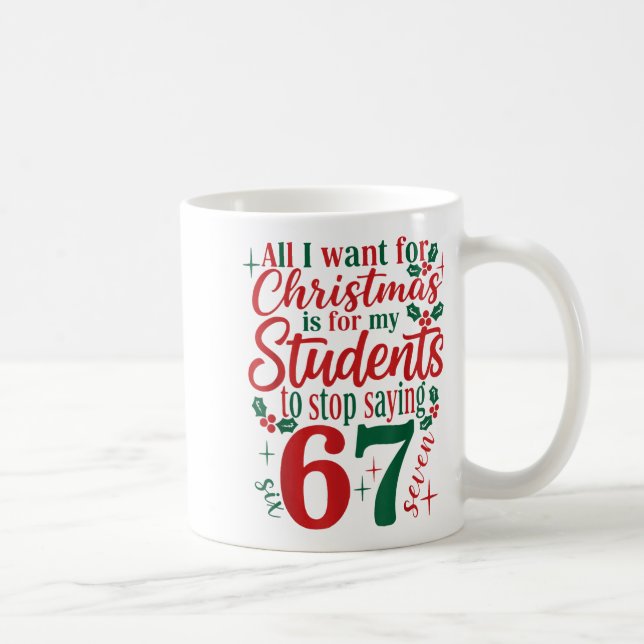All I Want Christmas Is My Students To Stop Saying Coffee Mug (Right)