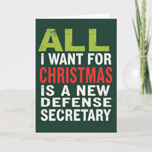 All I Want Christmas Wish Card