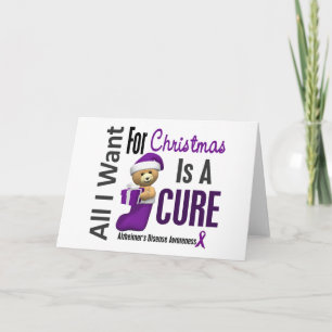 All I Want For Christmas Alzheimer's Disease Holiday Card