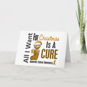All I Want For Christmas Appendix Cancer Holiday Card