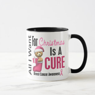 All I Want For Christmas Breast Cancer Mug