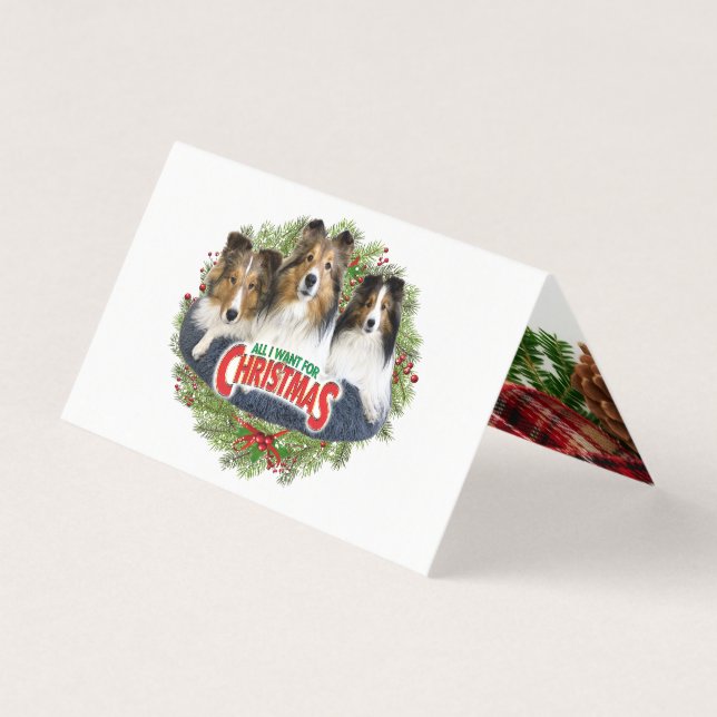 "All I Want for Christmas" - Folded Card (Front)