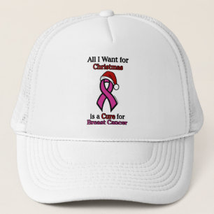 All I Want for Christmas/Hat...Breast Cancer Trucker Hat