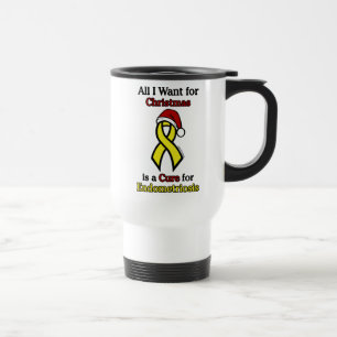 All I Want For Christmas/Hat...Endometriosis Travel Mug