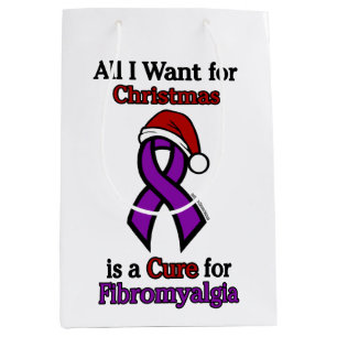 All I Want for Christmas/Hat...Fibro Medium Gift B Bag