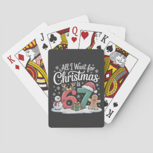 All I Want For Christmas is 67 Six Seven Meme  Playing Cards