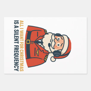 All I Want for Christmas Is a Clear Frequency Wrapping Paper Sheet