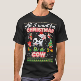 All I Want For Christmas Is A Cow Ugly Sweater Far