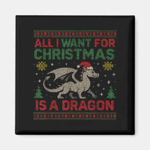 All I Want For Christmas Is A Dragon & Books U Magnet