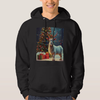 All I Want for Christmas is a goat men's ugly Hoodie