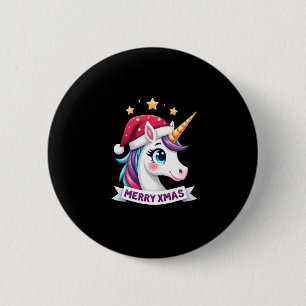 All I Want For Christmas Is A Unicorn Ugly Sweater 6 Cm Round Badge