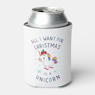 All I Want For Christmas Is A Unicorn Ugly Sweater Can Cooler