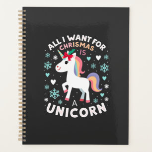 All I Want For Christmas Is A Unicorn Ugly Sweater Planner
