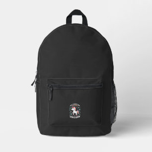 All I Want For Christmas Is A Unicorn Ugly Sweater Printed Backpack