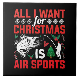 All I Want For Christmas is Air Sports Ceramic Tile