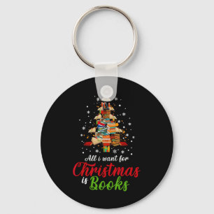 All I Want For Christmas Is Books Xmas Book Tree W Key Ring