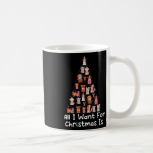 All I Want For Christmas Is Dogs Xmas Tree Funny Coffee Mug