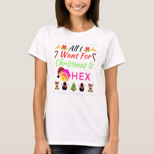 All I Want For Christmas Is Hex Hodl Hex Hex Netwo T-Shirt