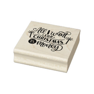 All I want for Christmas is money Rubber Stamp