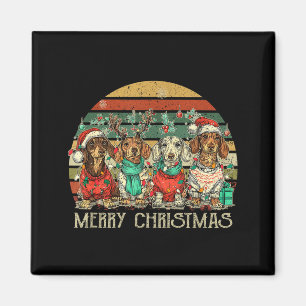 All I Want For Christmas Is More Dachshunds Ugly X Magnet