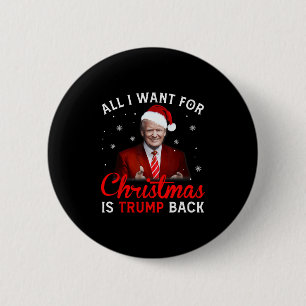 all i want for christmas is my two front teeth fun 6 cm round badge
