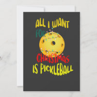 All I want for Christmas is Pickleball funny retro