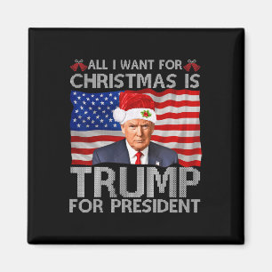 All I Want For Christmas Is Trump For President Tr Magnet