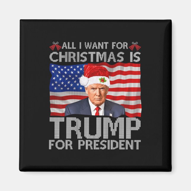 All I Want For Christmas Is Trump For President Tr Magnet (Front)