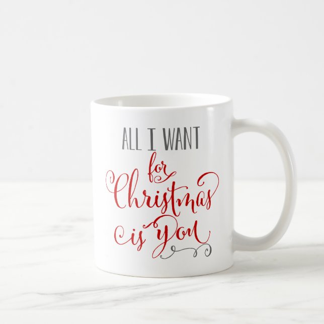 All I Want For Christmas Is You Coffee Mug (Right)