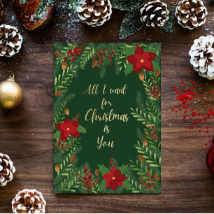 All I want for Christmas is You Holiday Card