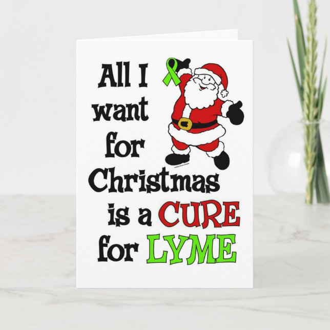 All I Want For Christmas/Santa...Lyme Holiday Card (Front)