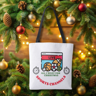 All I want for Christmas Sporty Tote Bag