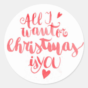 All I Want For Christmas Stickers