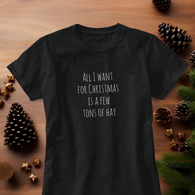 All I Want For Christmas T-shirt for Horse Girl (Creator Uploaded)