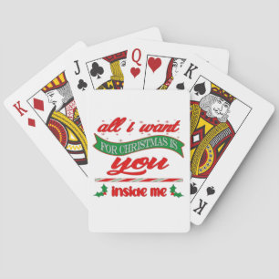 All i want for xmas is you  playing cards