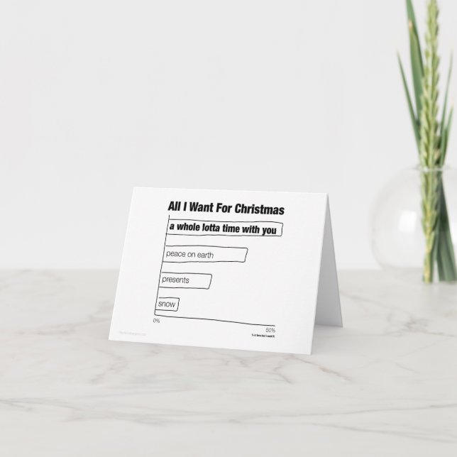 All I Want Holiday Card (Front)