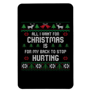 All I Want Is My Back to Stop Hurting Funny Christ Magnet