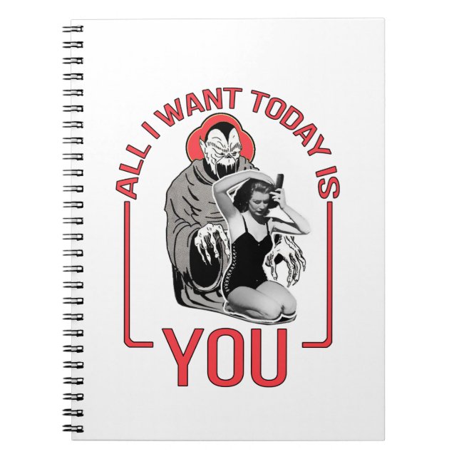 All I Want Today Is You Notebook (Front)