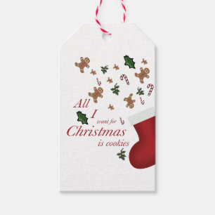 all i wanted for christmas is cookie gift tags